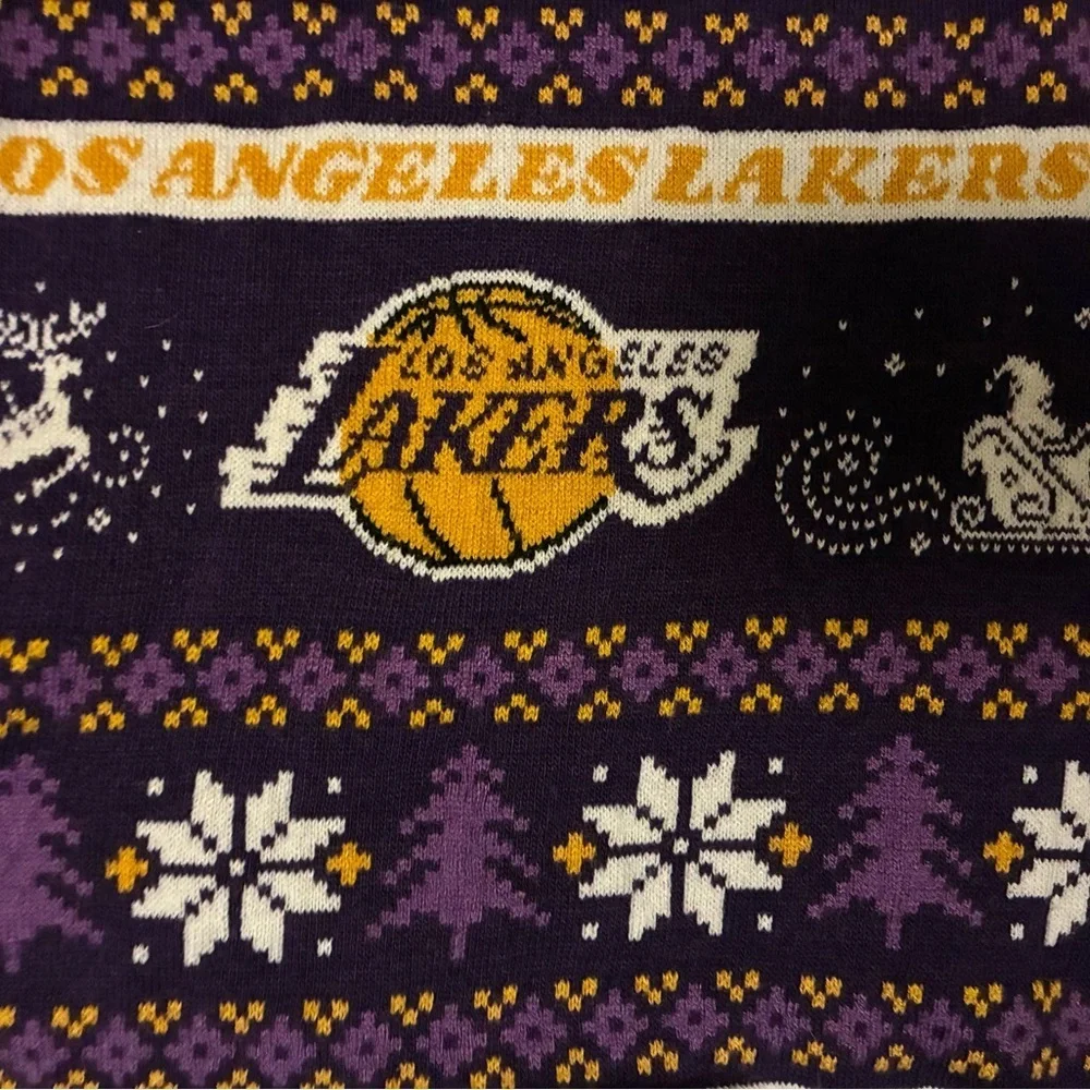 NBA Purple and Gold Knit Sweater